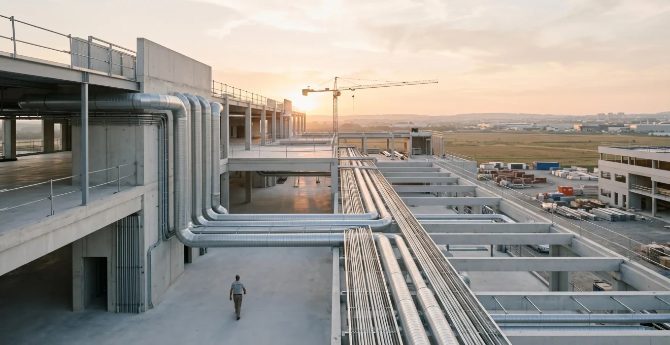 Coordination numérique d'un chantier de construction moderne utilisant le BIM pour éliminer les conflits réseaux